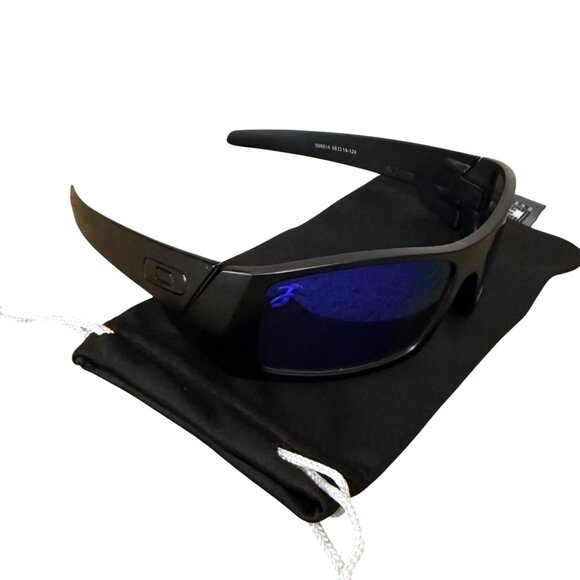 ( OO9014 ) Oakley Gascan Black Matte Frame Sapphire Iridium Lens - Picture 6 of 8
